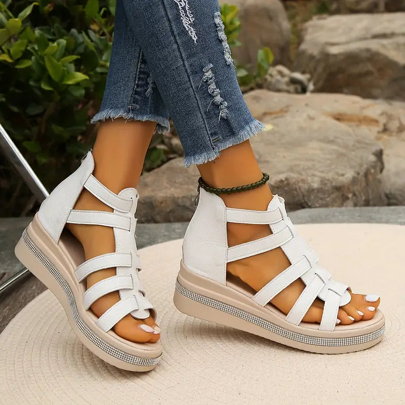 Lindsey - Elegant Wedge Sandals for Women