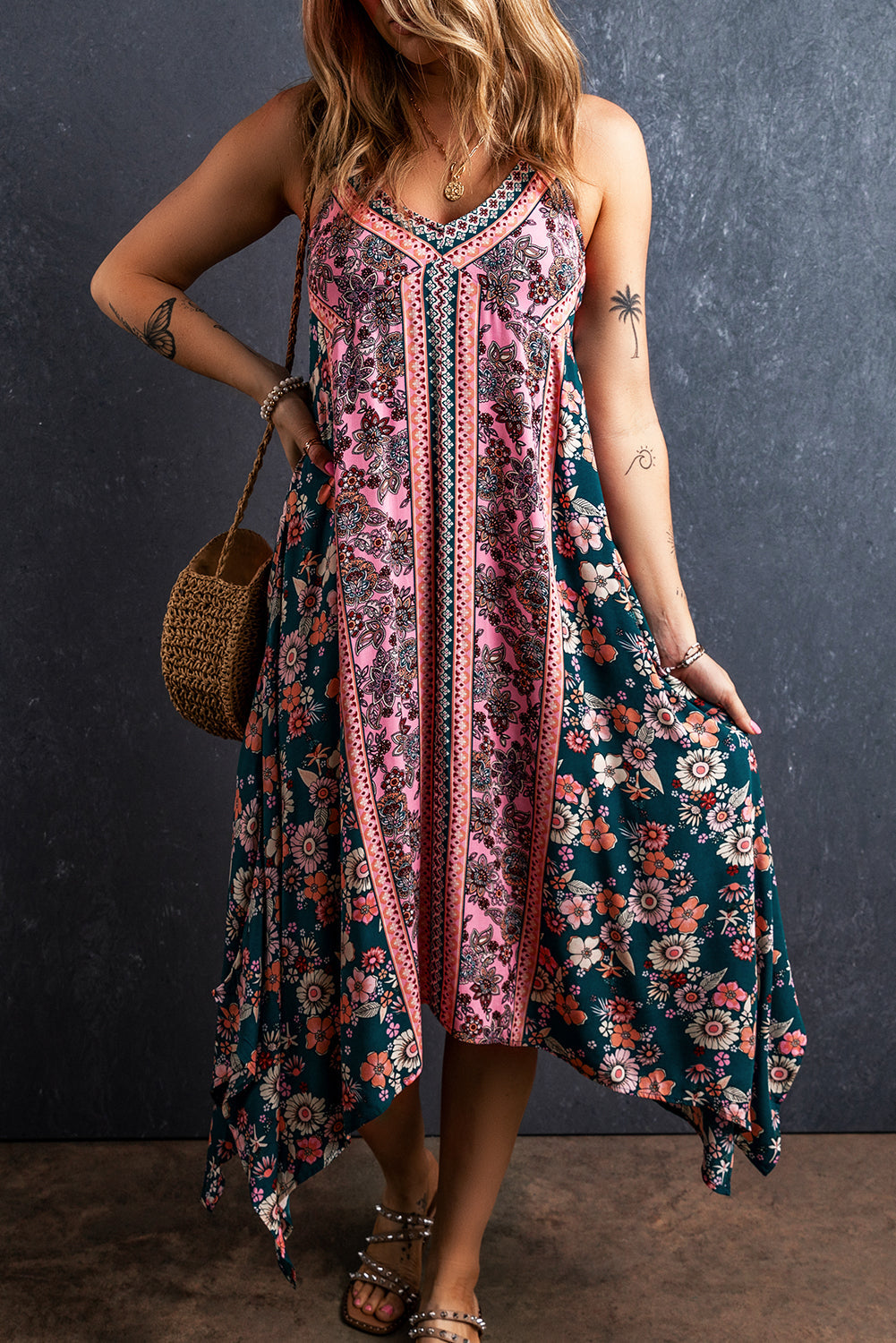 Karina - Bohemian Floral Long Sundress