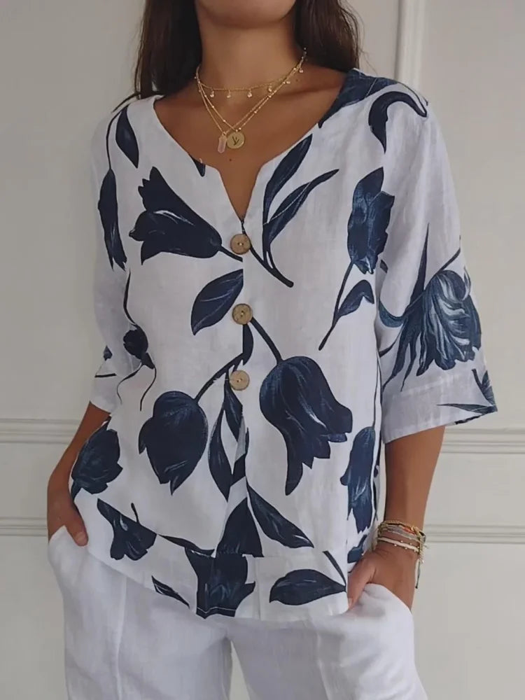 Harlow - Floral Elegance Blouse