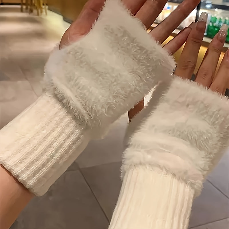 Ines - Cozy Winter Fingerless Gloves