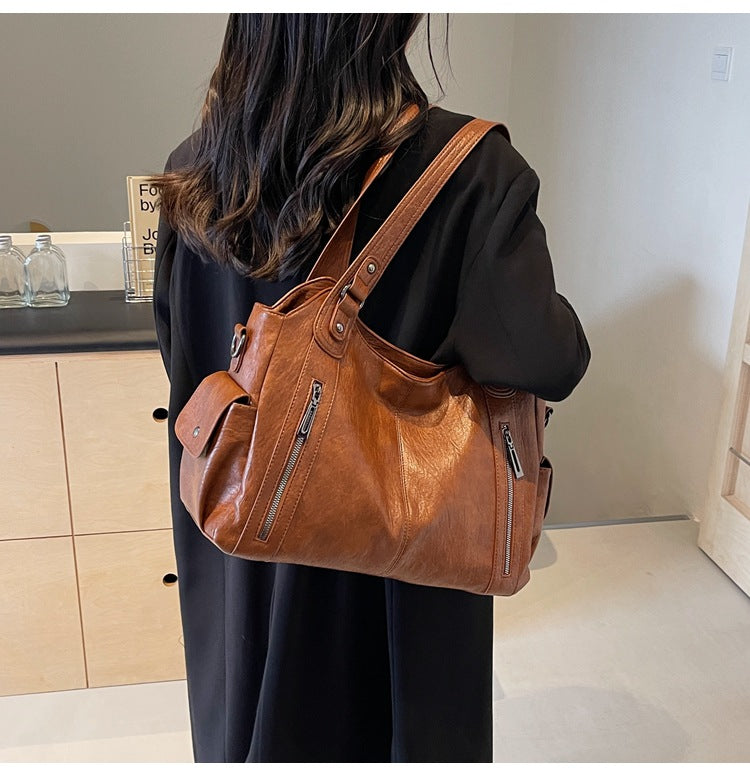 Alice - Minimalist Leather Tote Bag