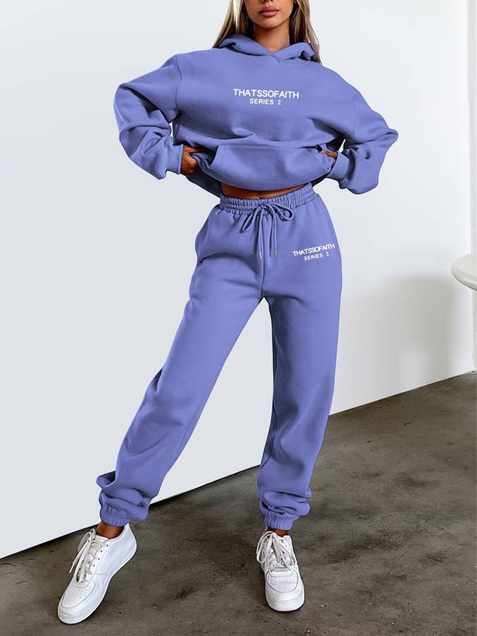 Florence - Cozy Women's Sweatshirt and Jogger Set for Winter