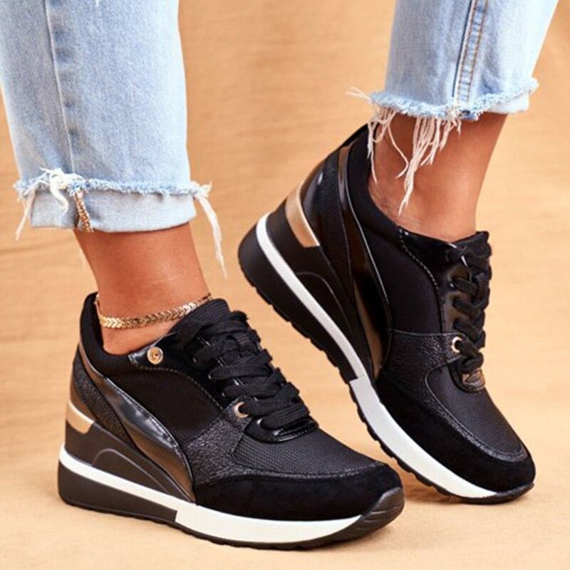 Francesca - Glow Wedge Sneakers