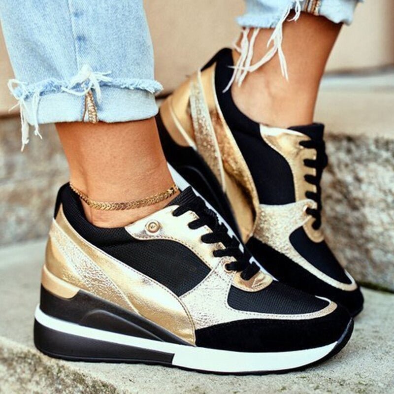 Francesca - Glow Wedge Sneakers