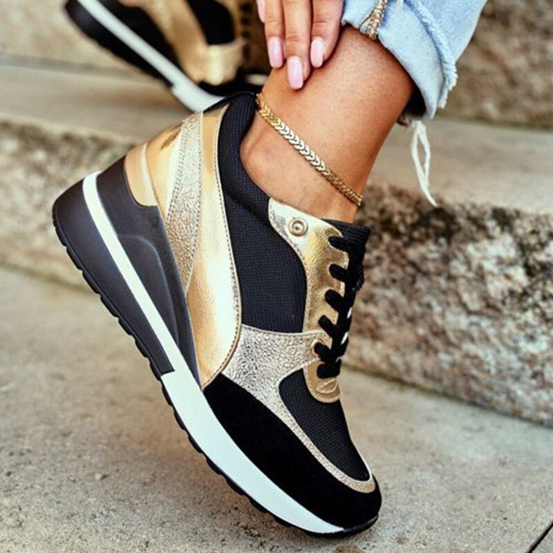 Francesca - Glow Wedge Sneakers