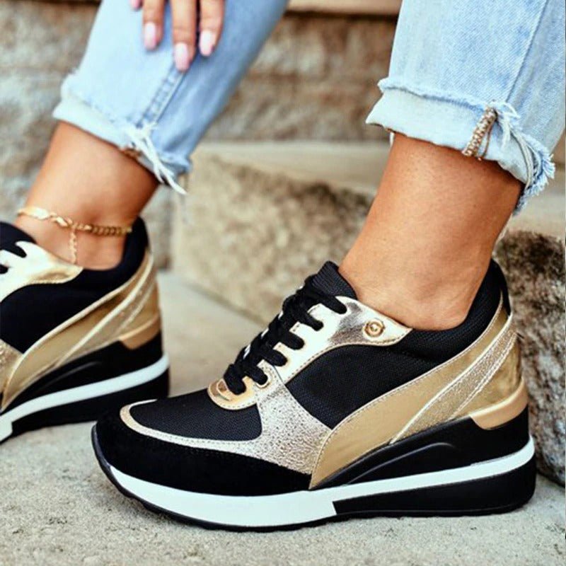 Francesca - Glow Wedge Sneakers