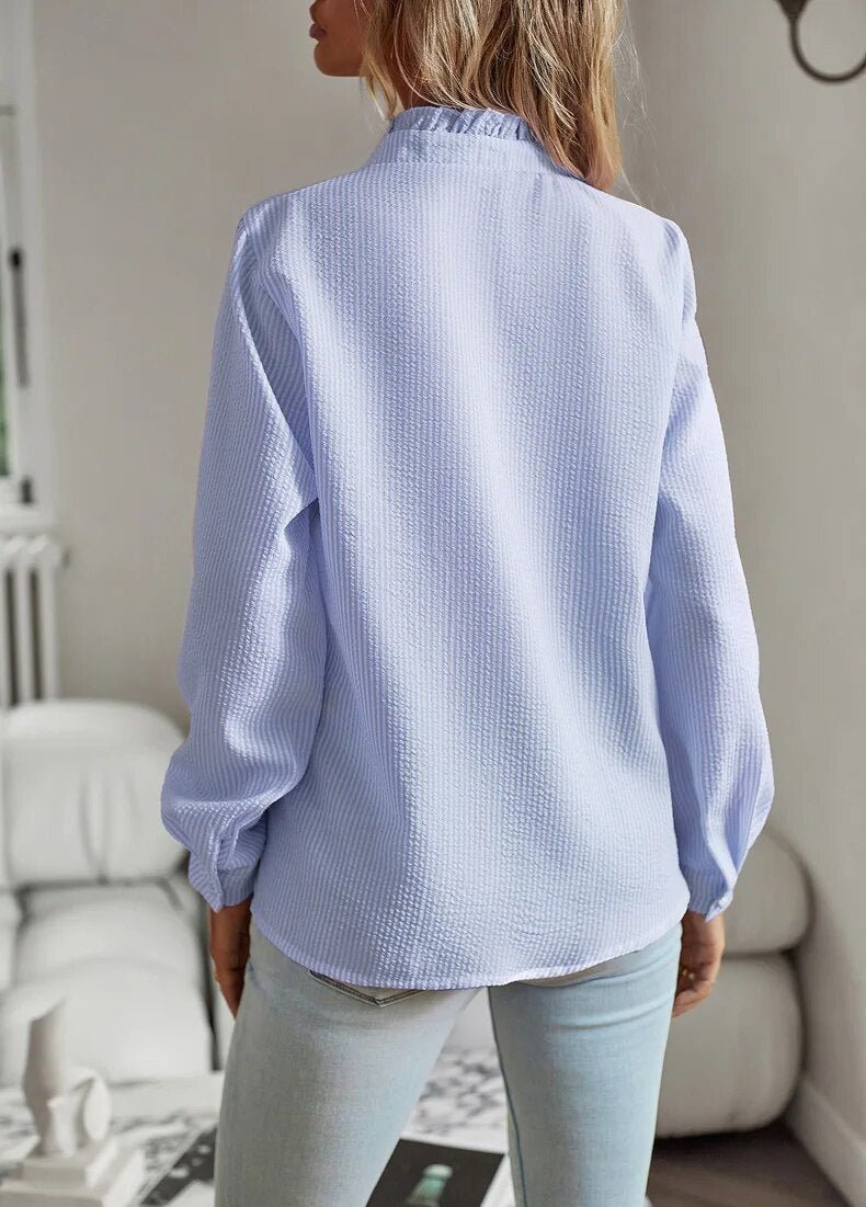 Delilah - Elegant Polo Blouse