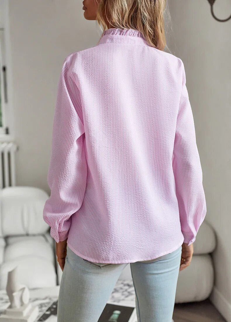 Delilah - Elegant Polo Blouse