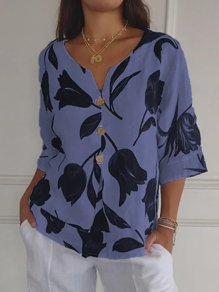 Harlow - Floral Elegance Blouse