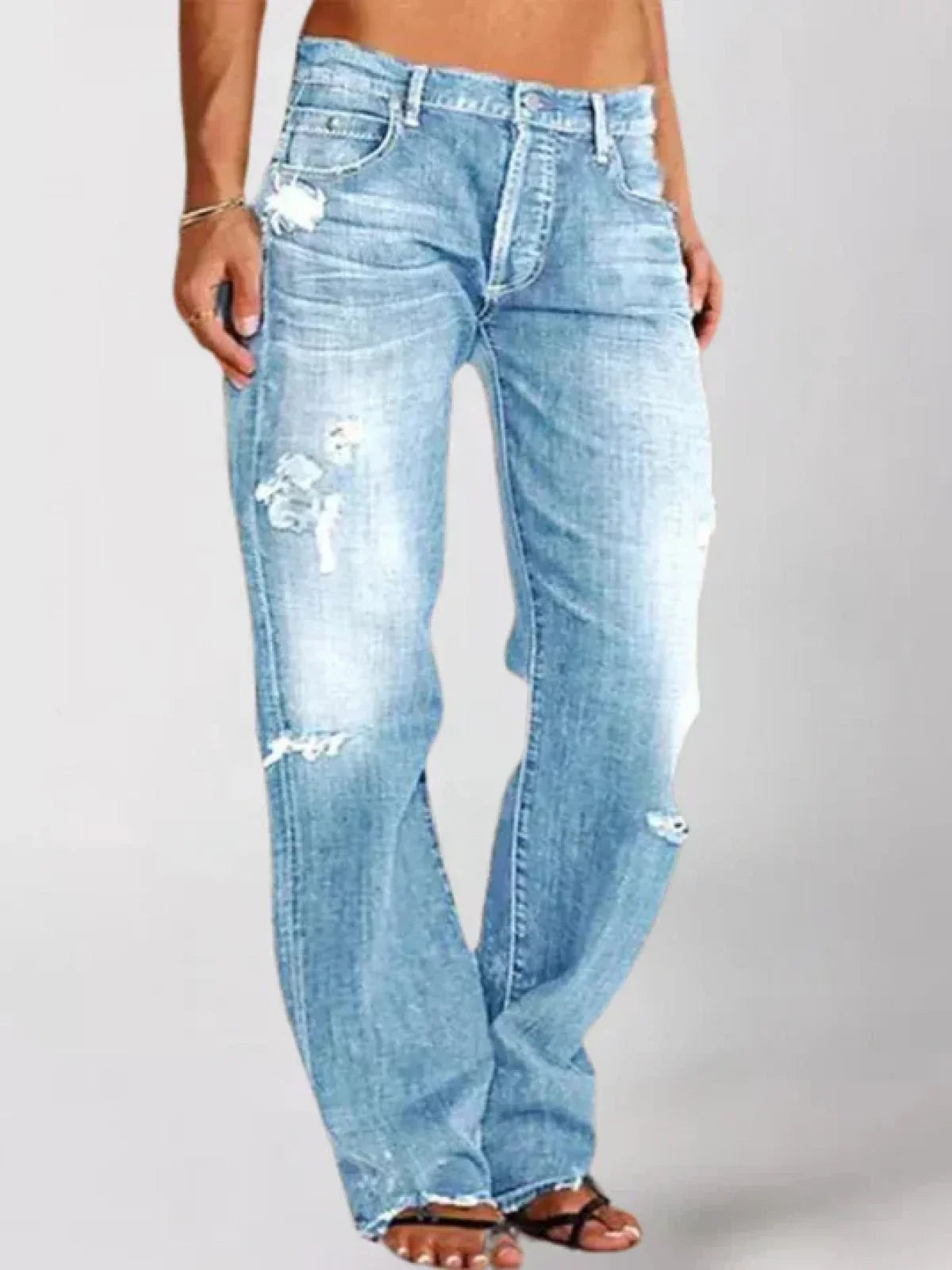Adelyn - Women's Low-Rise Wide-Leg Jeans