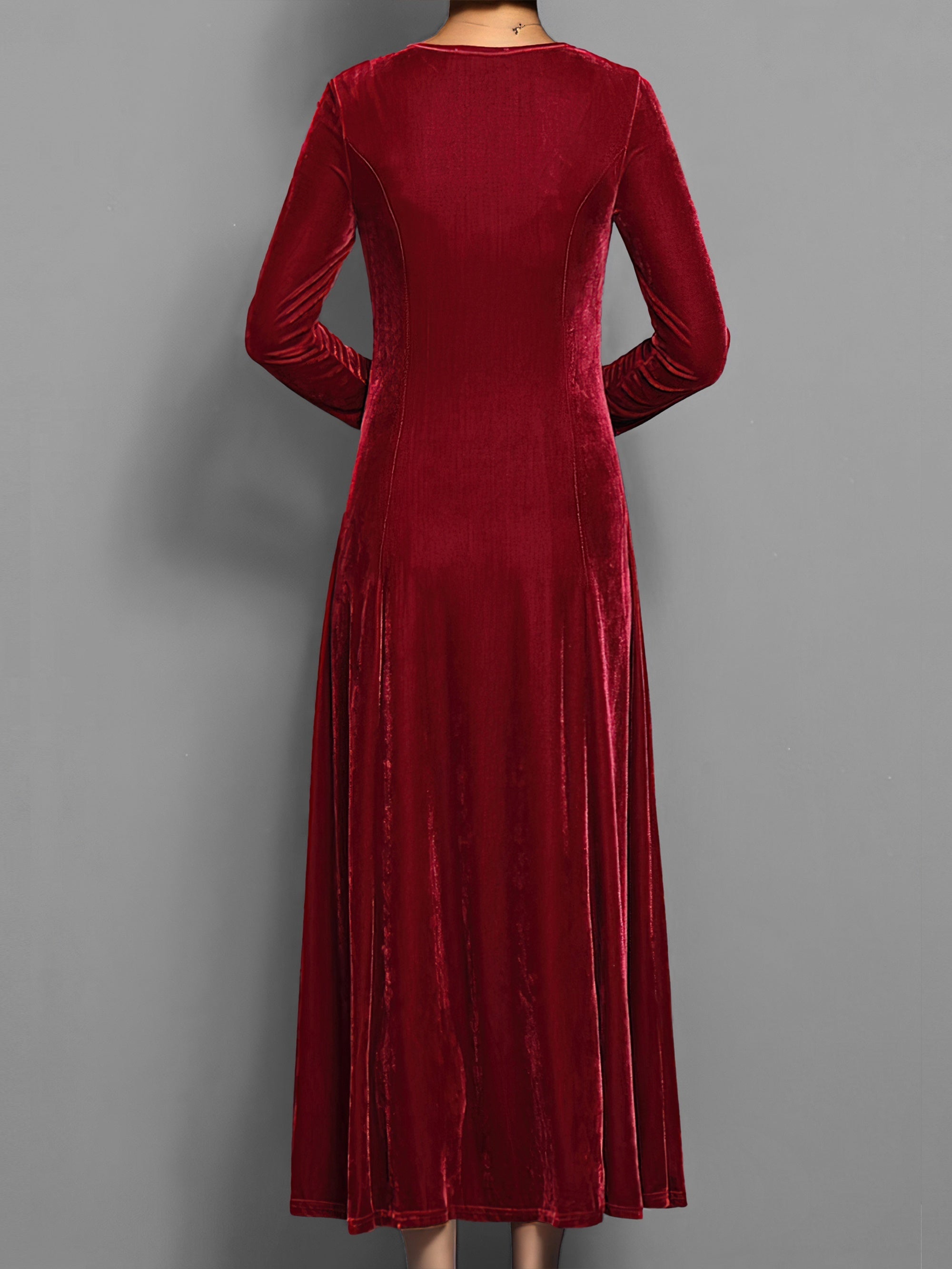 Gloria - Women's Velvet Maxi Dress