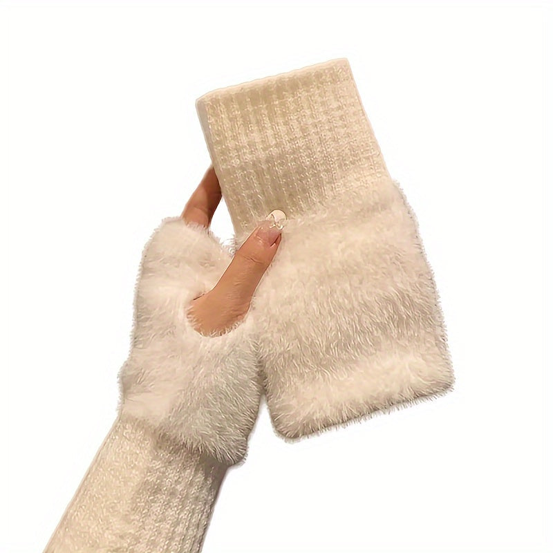 Ines - Cozy Winter Fingerless Gloves