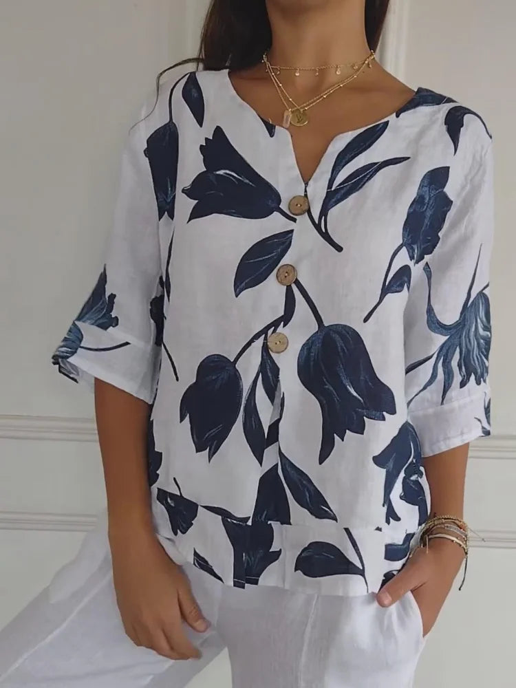 Harlow - Floral Elegance Blouse