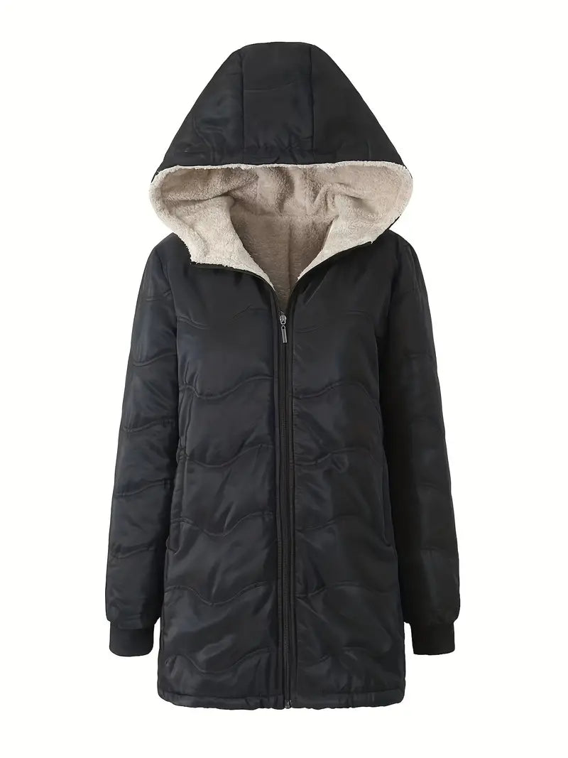 Blythe - Hooded Puffer Jacket with Fleece Lining for Ultimate Warmth