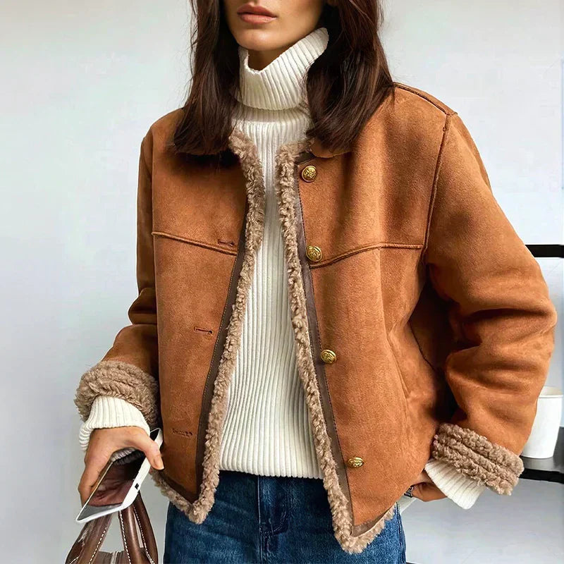 Kirra - Shearling Button Jacket