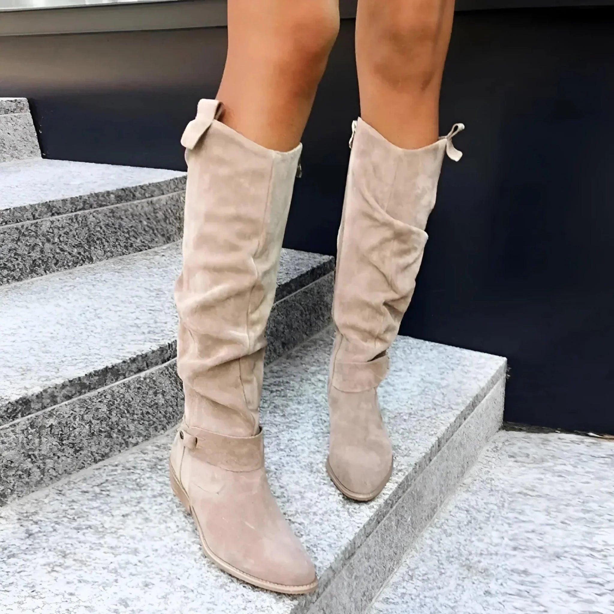 Valeria - Elegant Leather Ankle Boots