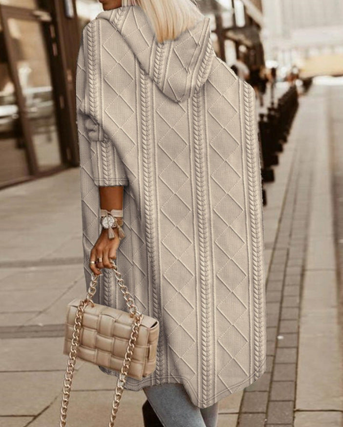 Sienna - Long Hooded Cardigan