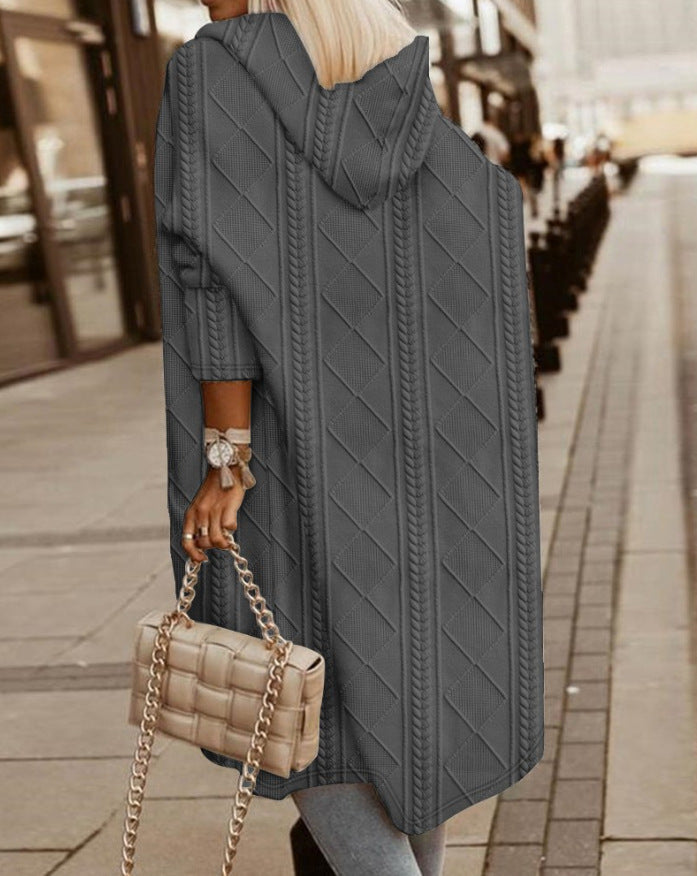 Sienna - Long Hooded Cardigan