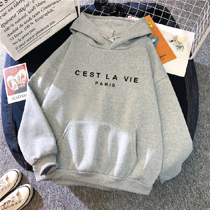 Camila - Trendy Letter Print Hoodie for Women