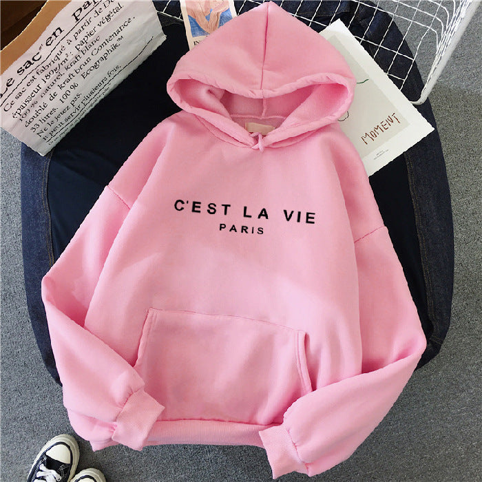 Camila - Trendy Letter Print Hoodie for Women