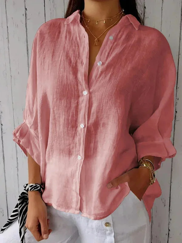 Tatiana - Chic Linen Blouse