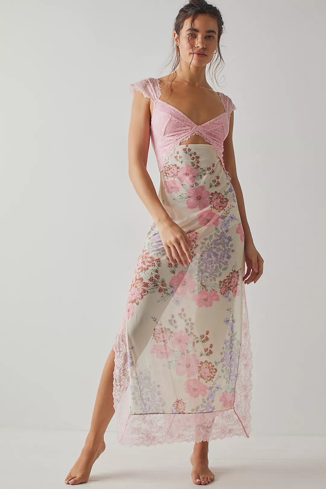 Jovie - Floral Sheath Feminine Dress