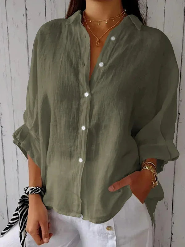 Tatiana - Chic Linen Blouse