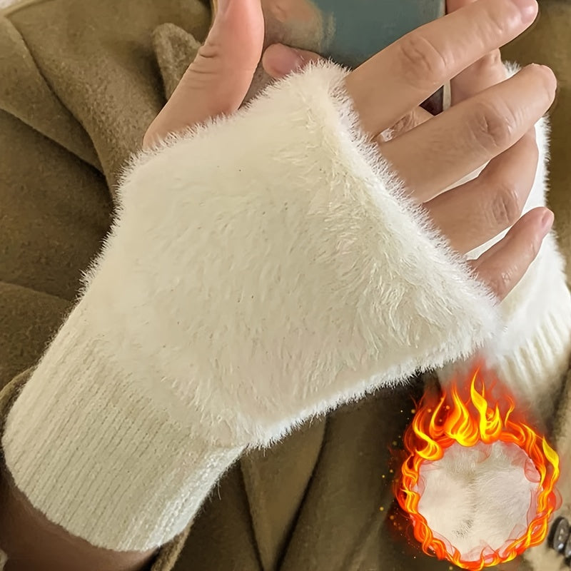 Ines - Cozy Winter Fingerless Gloves