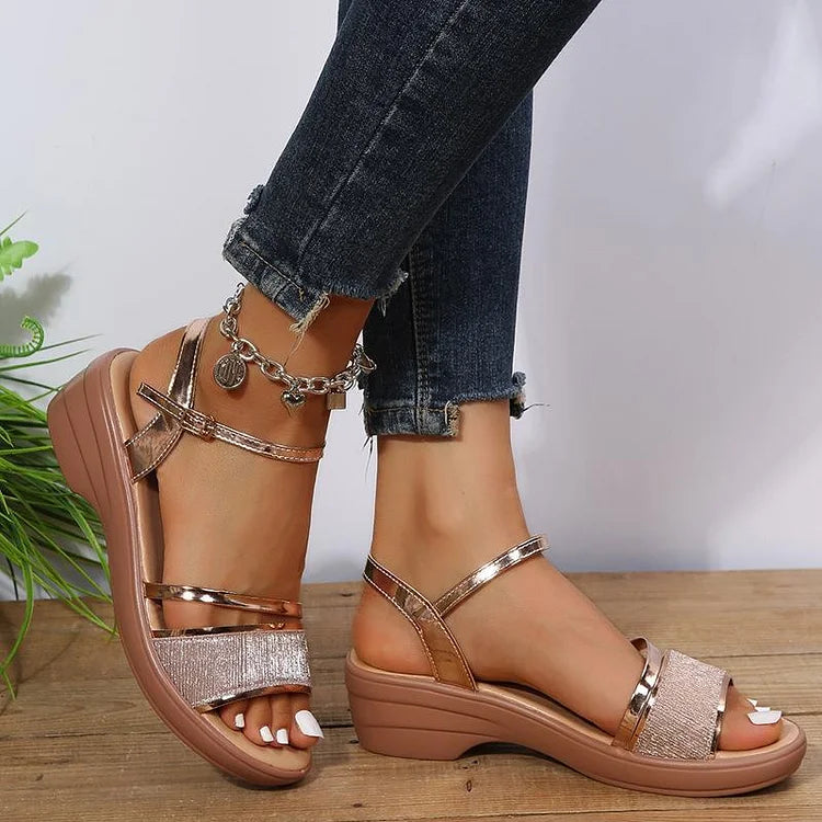 Felicia - Elegant Buckle-Strap Sandals