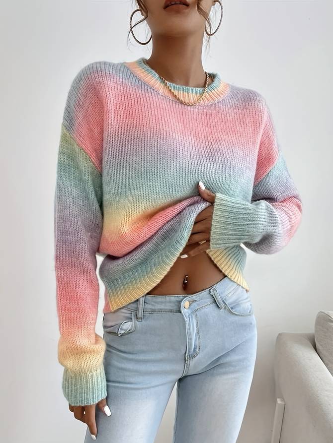 Irene - Gradient Ombre Knit Sweater