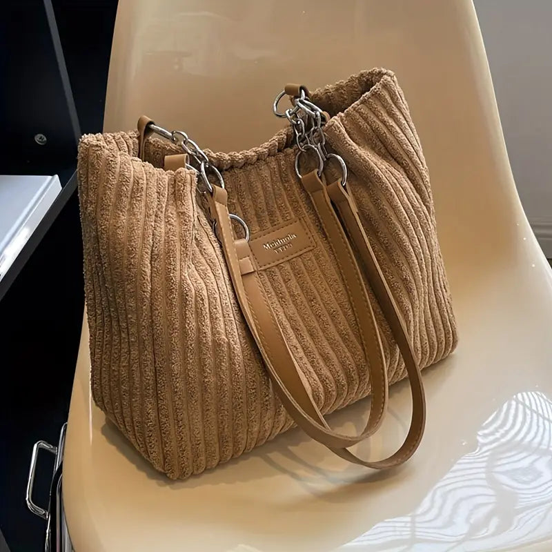 Charlotte - Chic Corduroy Handbag