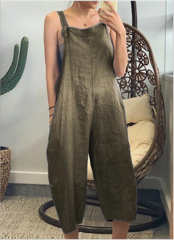 Ailani - Boho Wide-Leg Overalls (Plus Size Available)