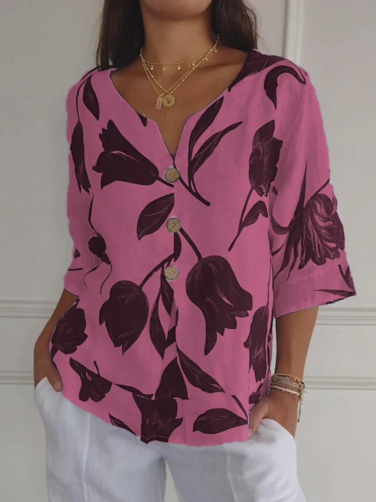 Harlow - Floral Elegance Blouse