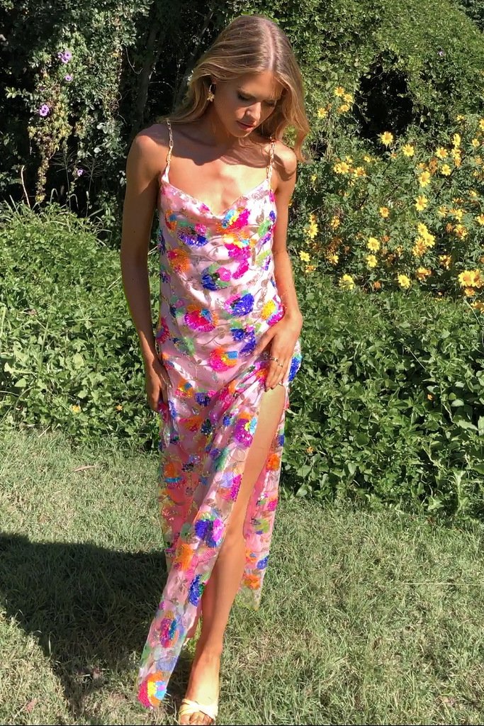 Violet - Dreamy Sheer Maxi Dress