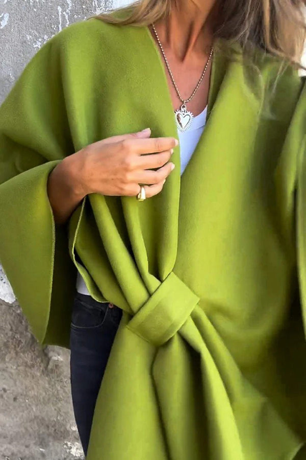 Casey - Comfy Draped Shawl Cape Elegant and Cozy Layering