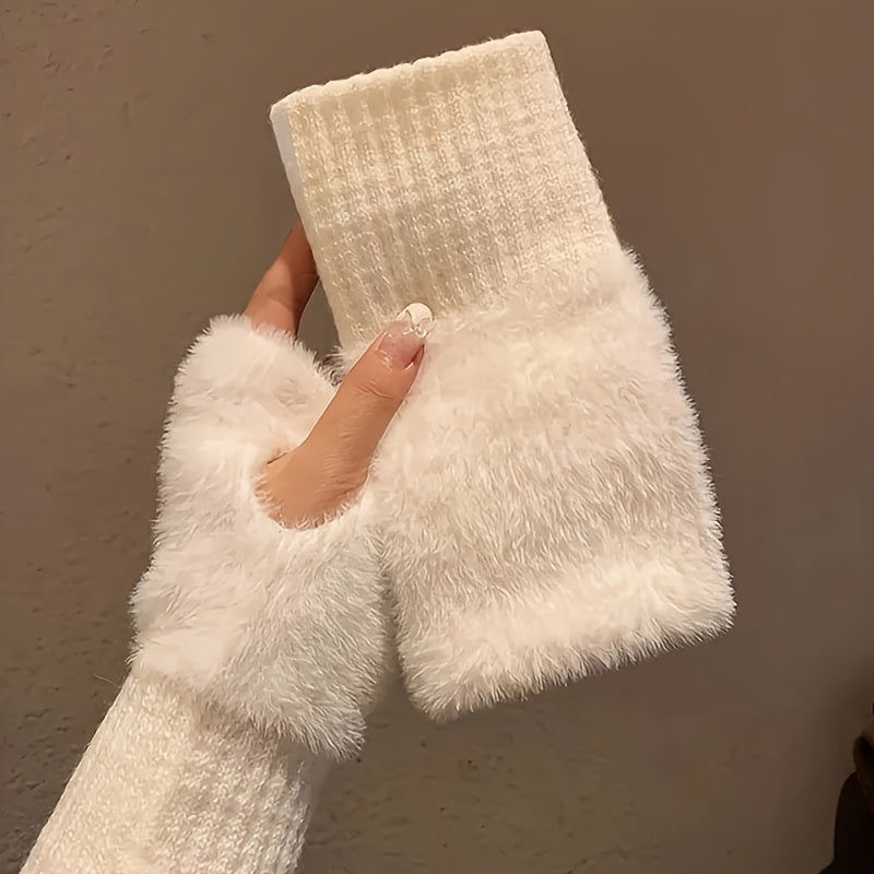 Ines - Cozy Winter Fingerless Gloves