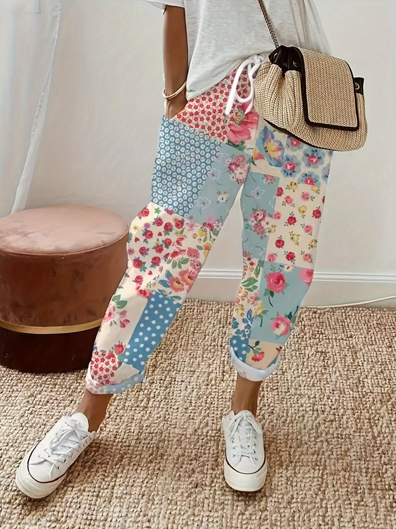 Poppy - Floral Relaxed Fit Pants