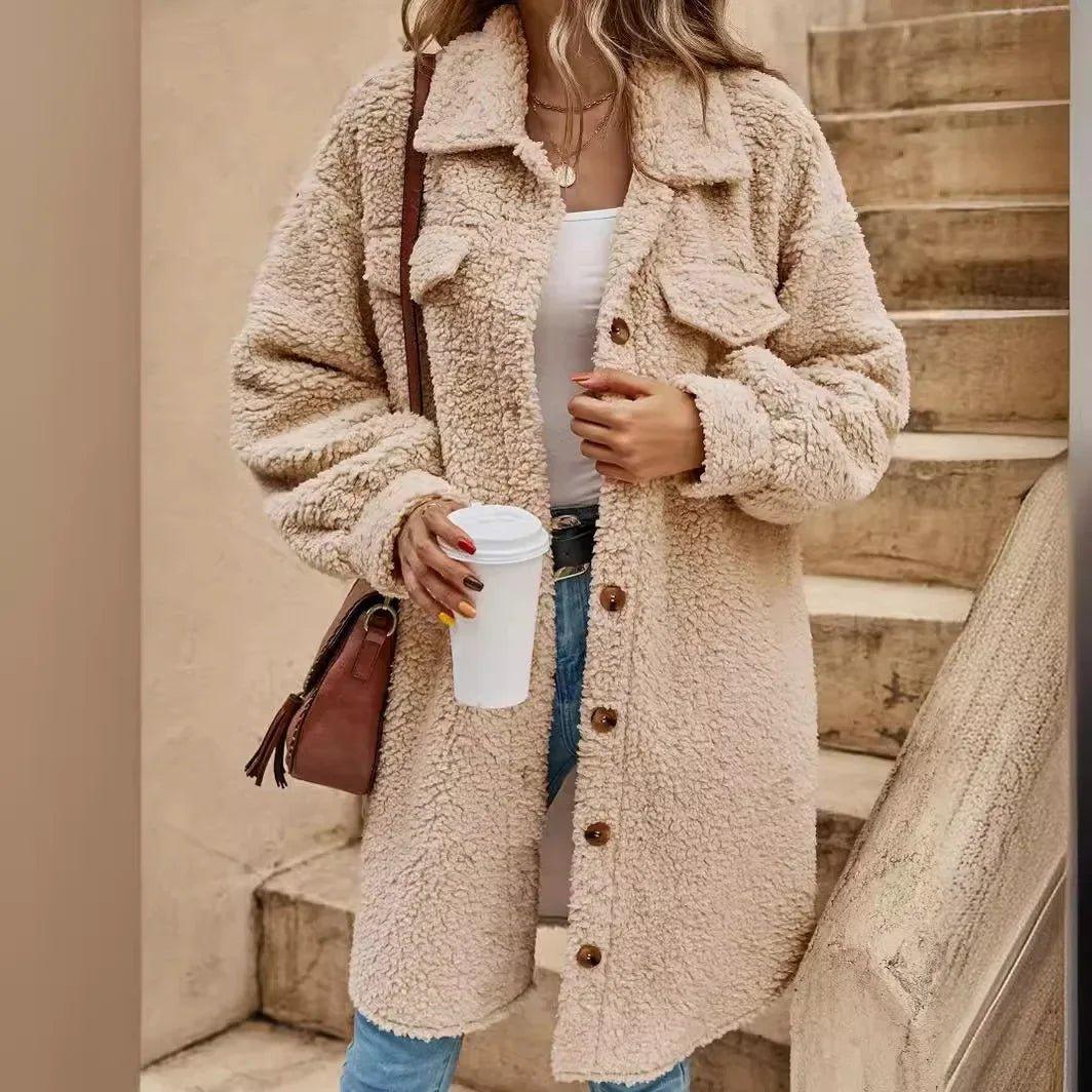 Coral - Stylish Relaxed Cardigan Coat