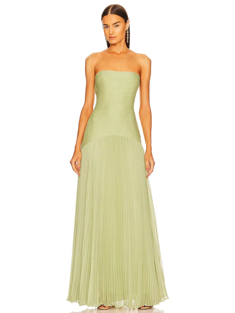 Maya - Sleeveless Drop-Waist Maxi Dress