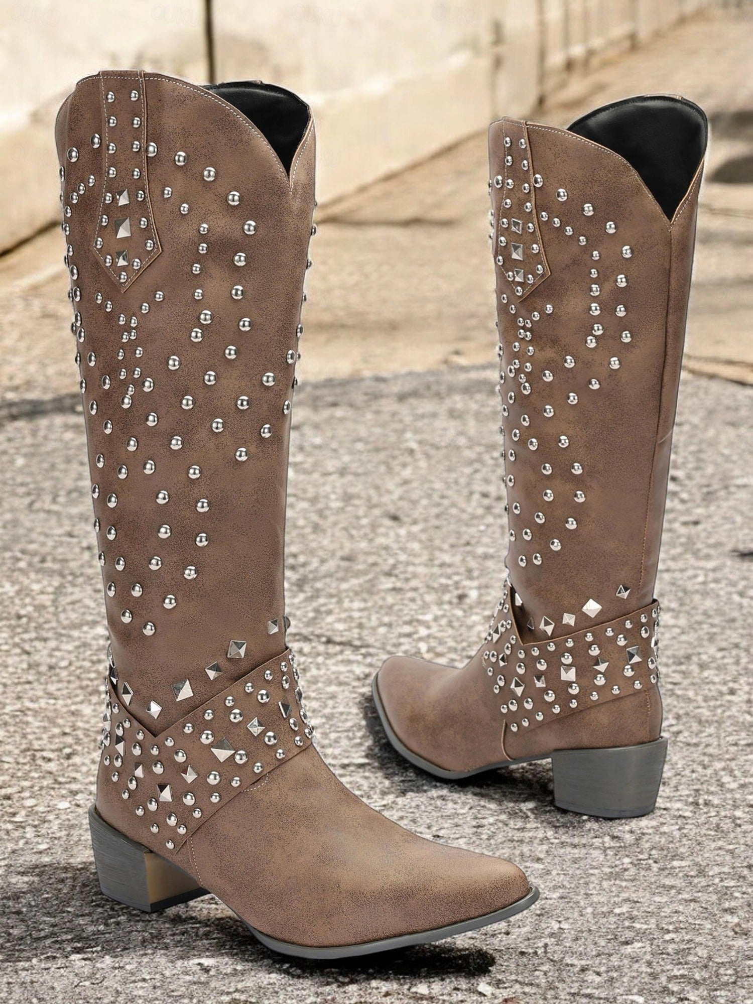 Noelle - Vintage High-Cut Boots