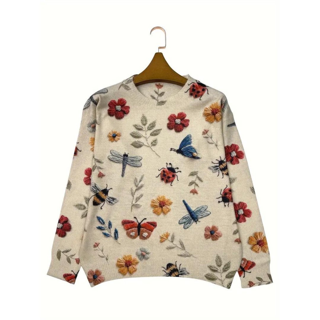 Veronica - Whimsical Garden Long Sleeves (Plus Size Available)