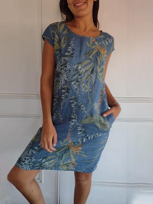 Havana - Casual Printed Dress Plus Size for Women