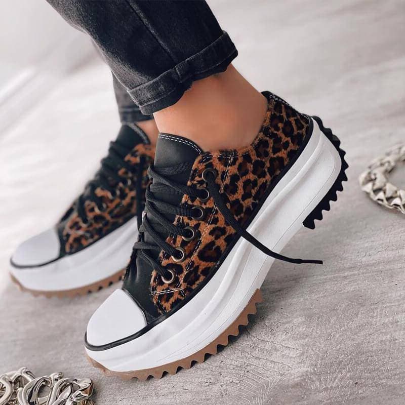 Lior - Chunky Platform Lace-Up Sneakers Unisex Leather Shoes