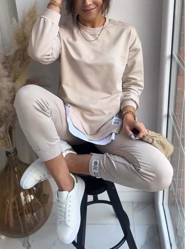 Ava - Oversized Sweatshirt and Joggers Set Soft and Cozy