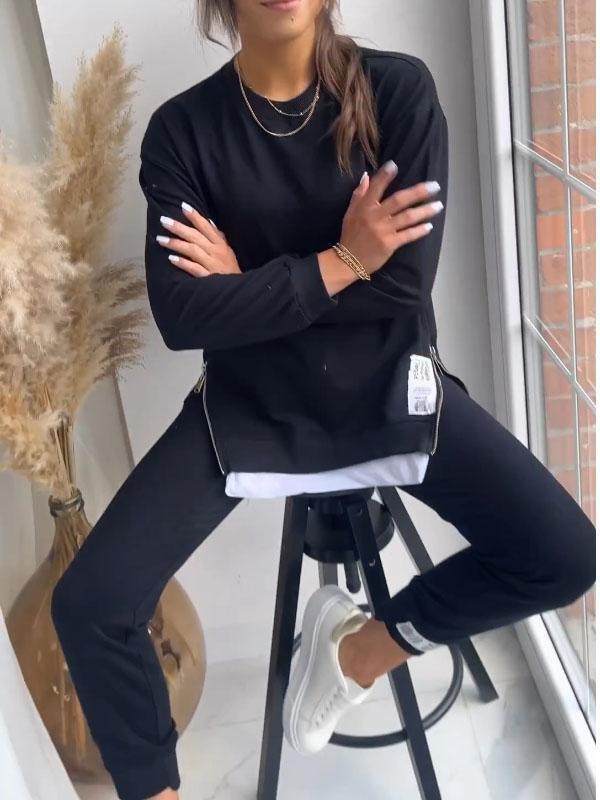 Ava - Oversized Sweatshirt and Joggers Set Soft and Cozy