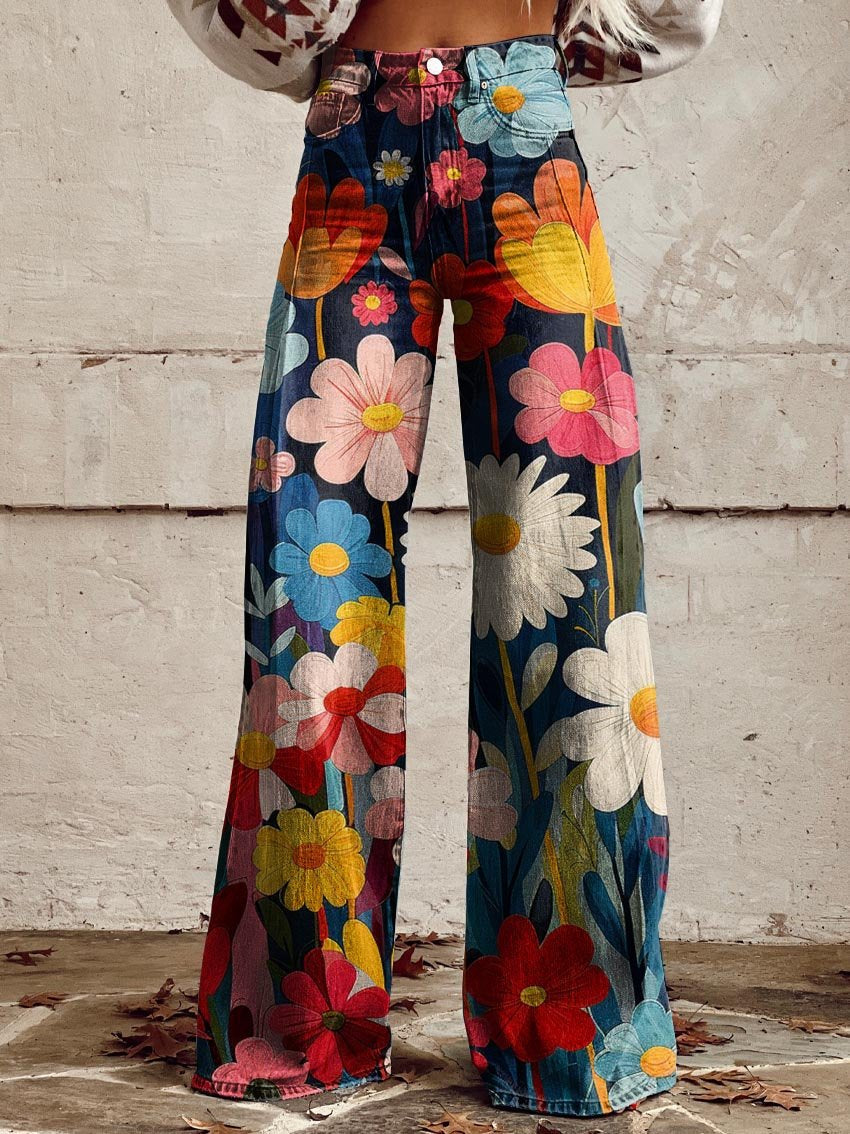 Anika - Vibrant Wide Leg Pants (Plus Size Available)