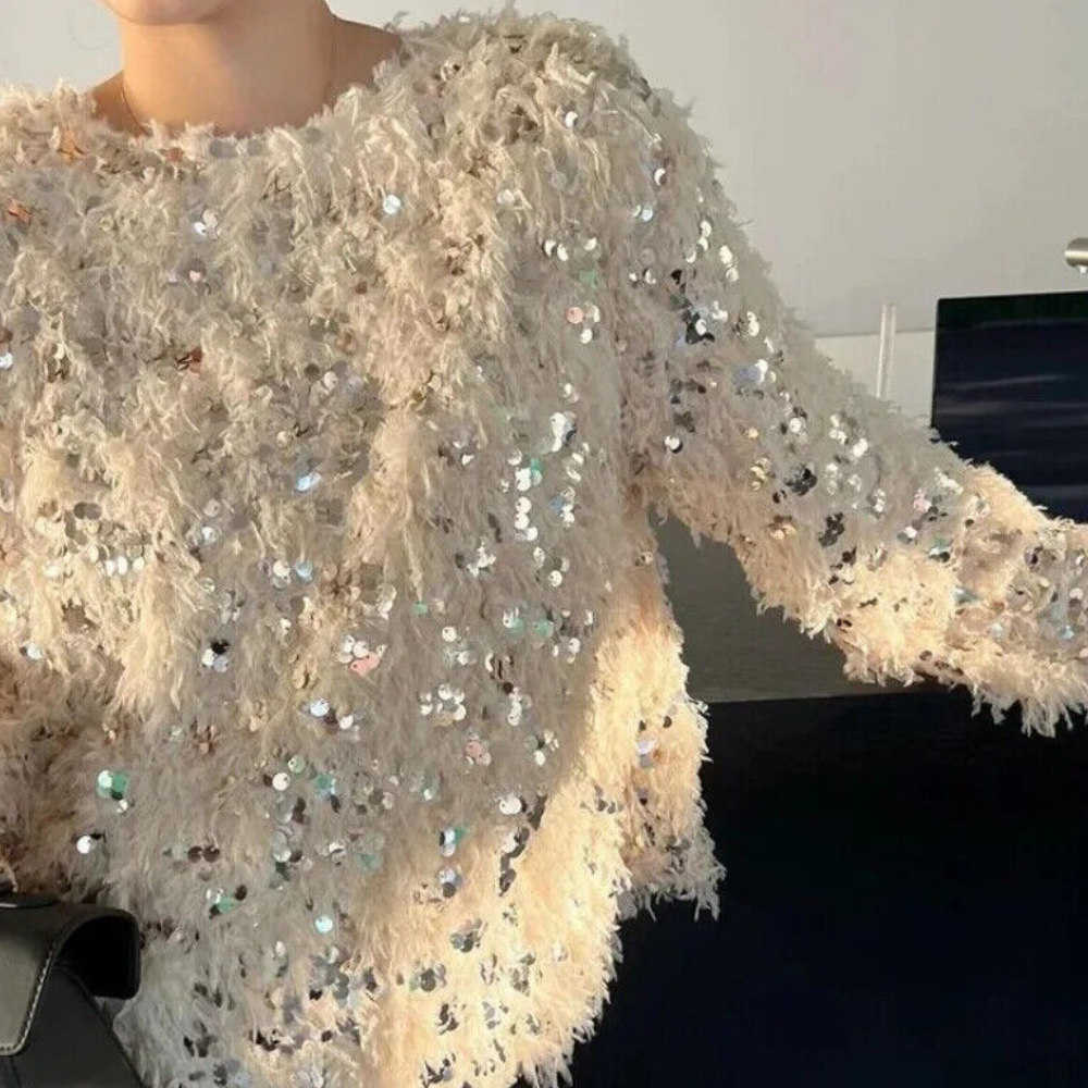 Faye - Sequin Embellished Sweater Glamorous and Cozy for Any Occasion