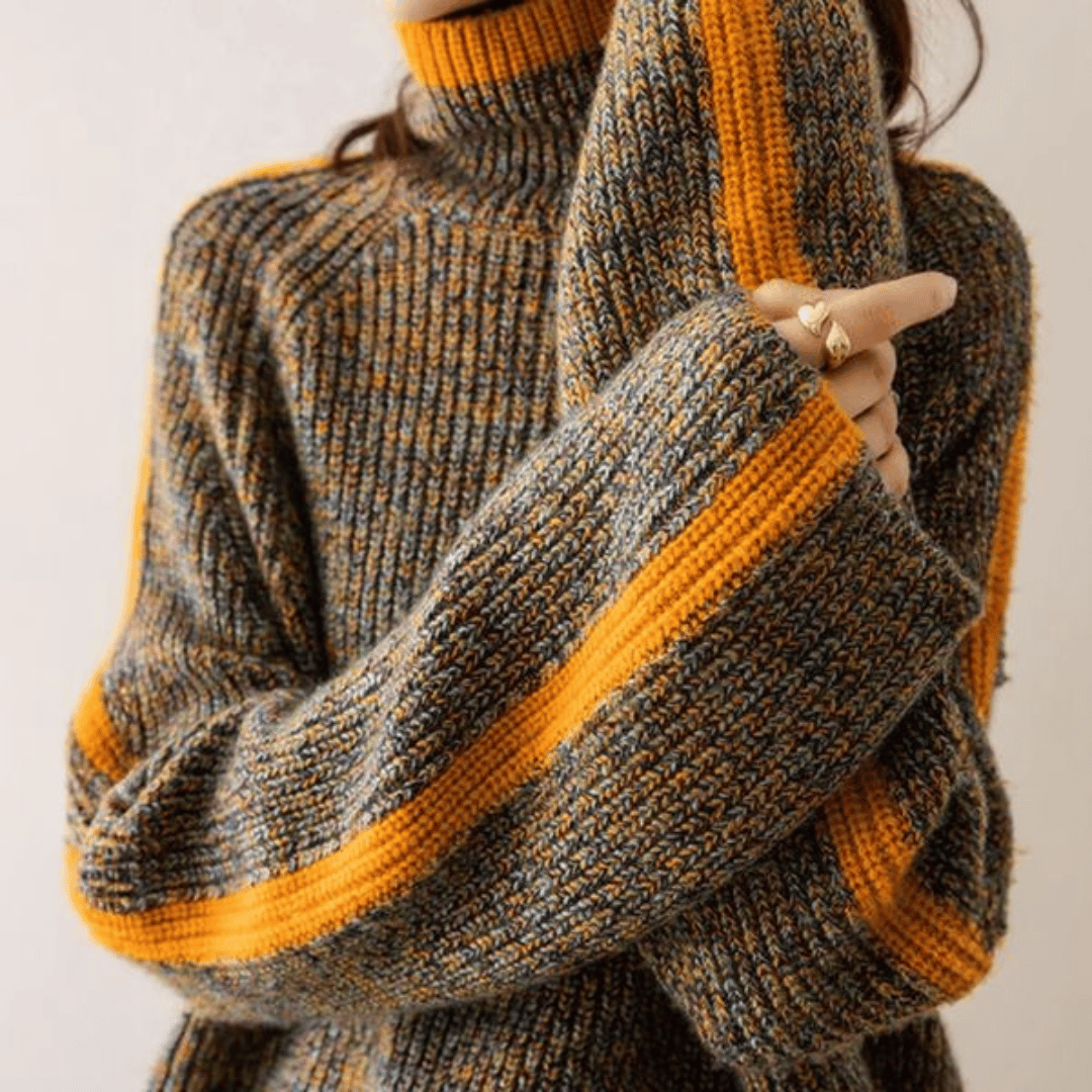 Callie - Knitted Turtleneck Jumper for Women