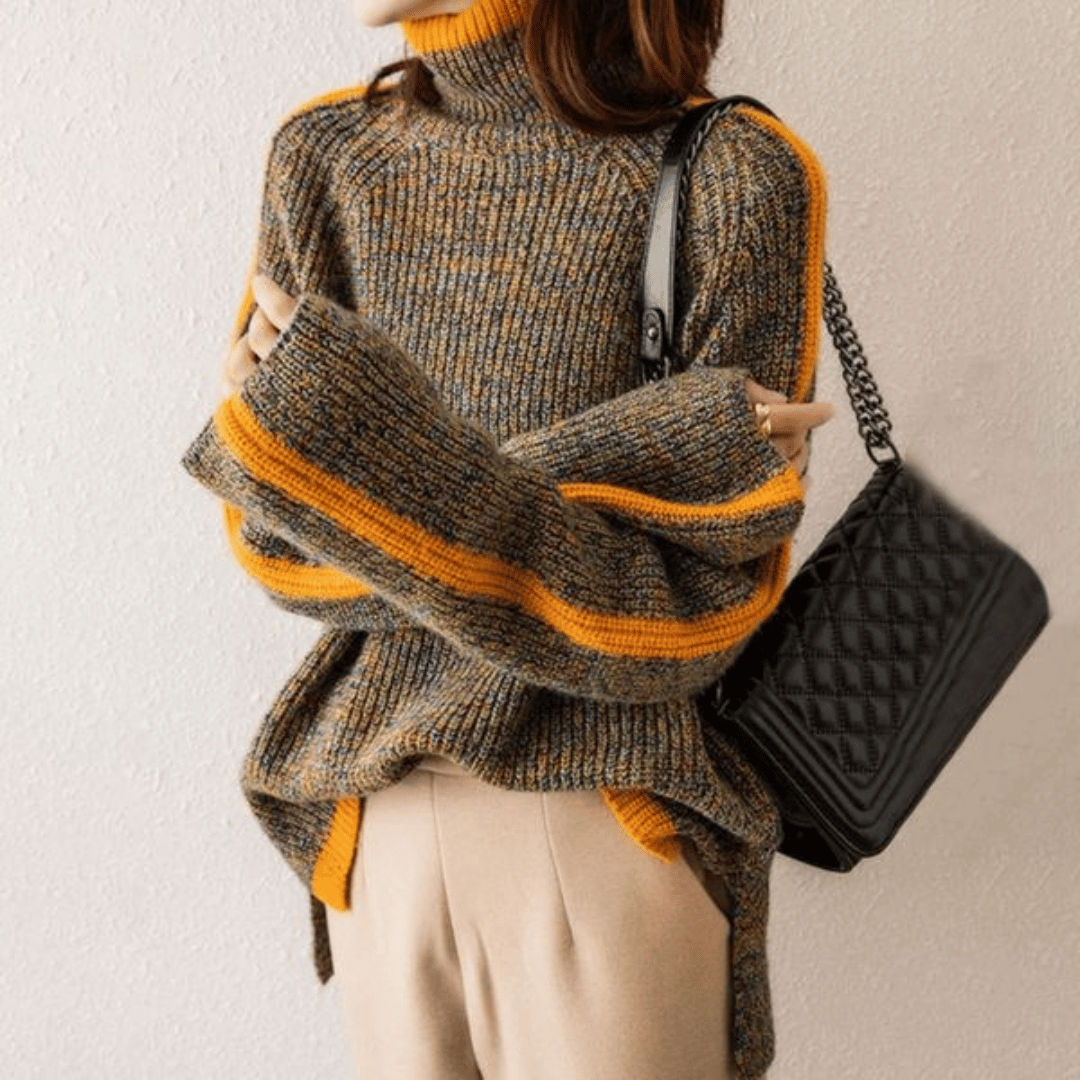Callie - Knitted Turtleneck Jumper for Women