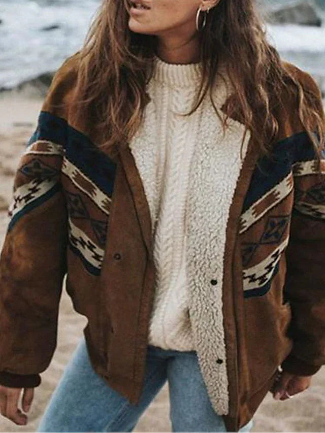 Diana - Warm Retro Plush Winter Coat